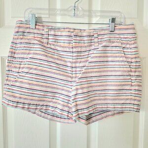 Khakis by Gap Girlfriend 3 Inch Multi Colored Striped Short size 10/30
